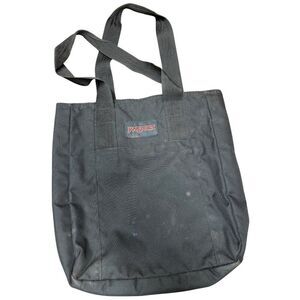 Jansport Black Canvas Tote Bag With Polka Dot Interior